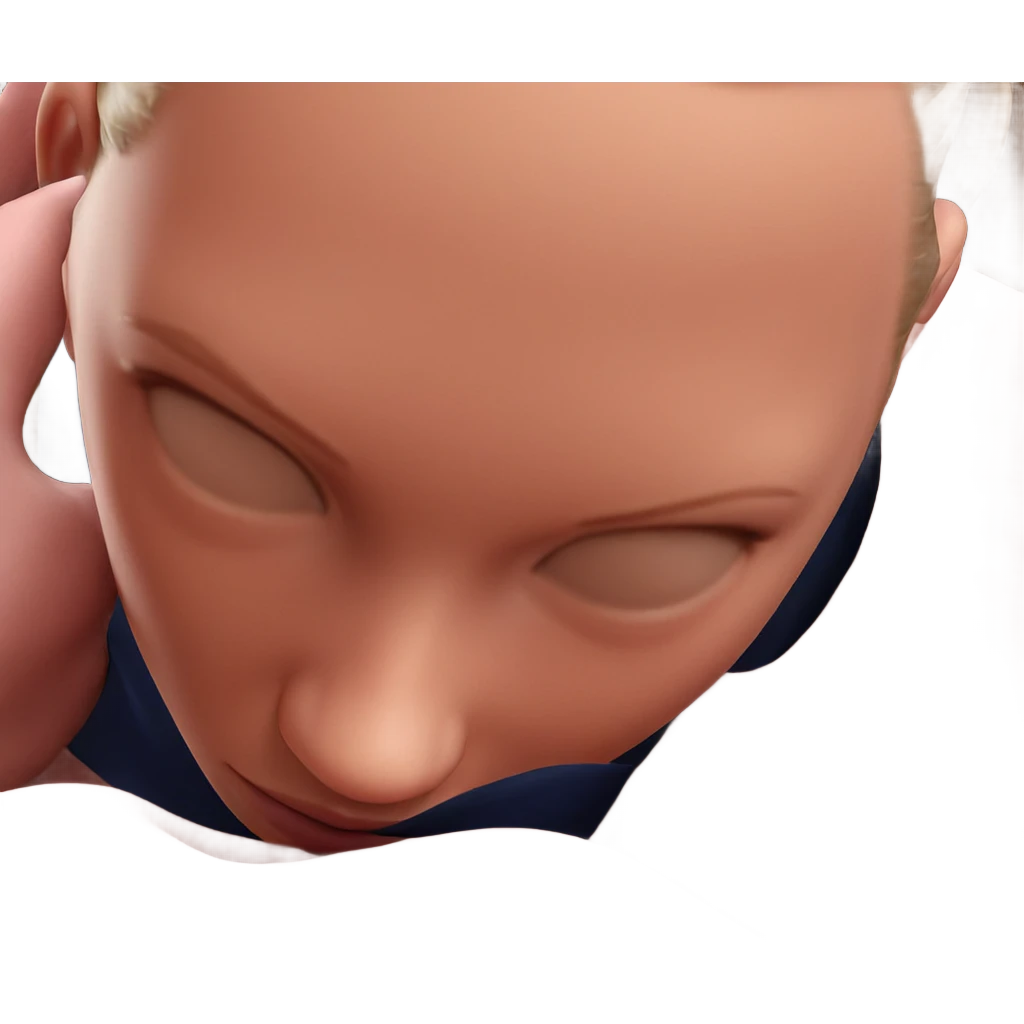 realistic close-up of girl emoji