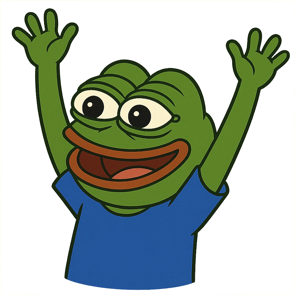 pepe the frog celebrating emoji