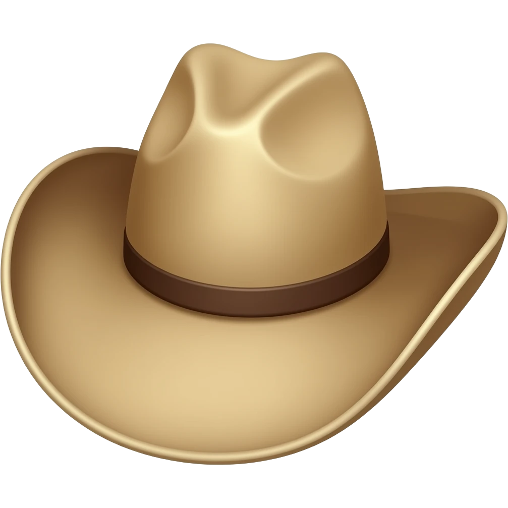 Cow boy hat emoji
