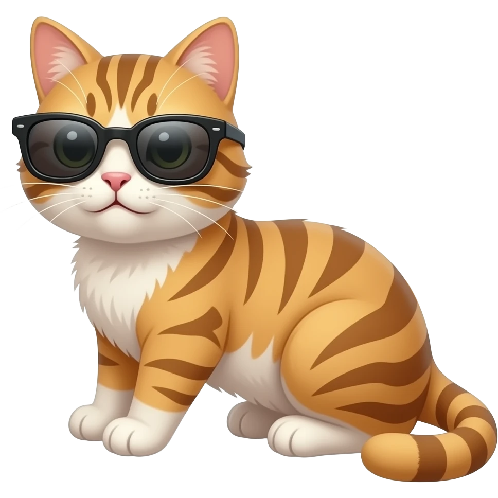 Cat wearing sunglasses emoji