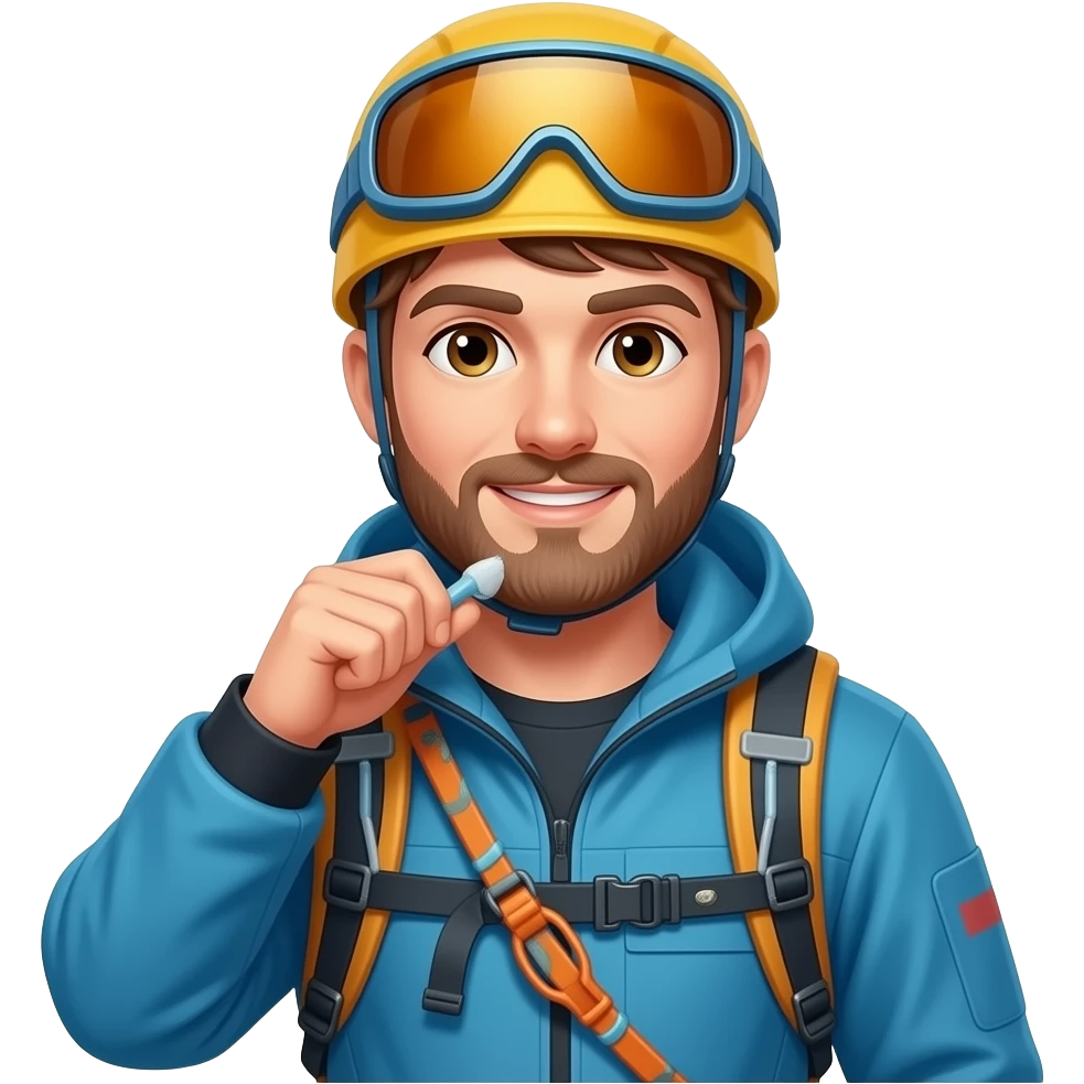 cleaning alpinist emoji