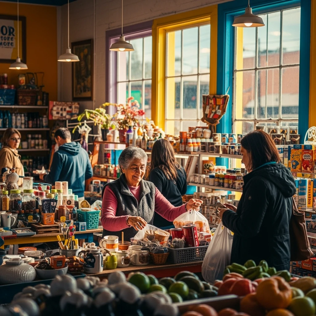 Convince store named Poor Store & More emoji