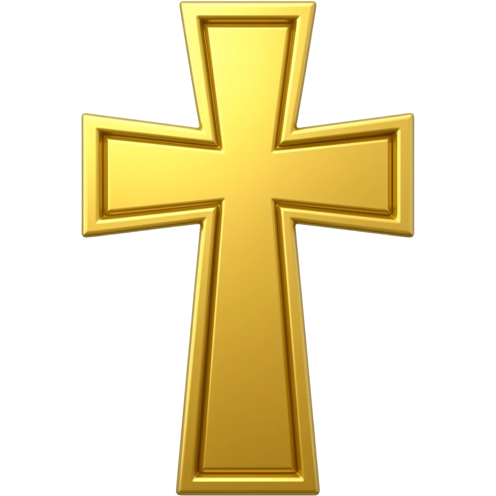 Golden cross emoji