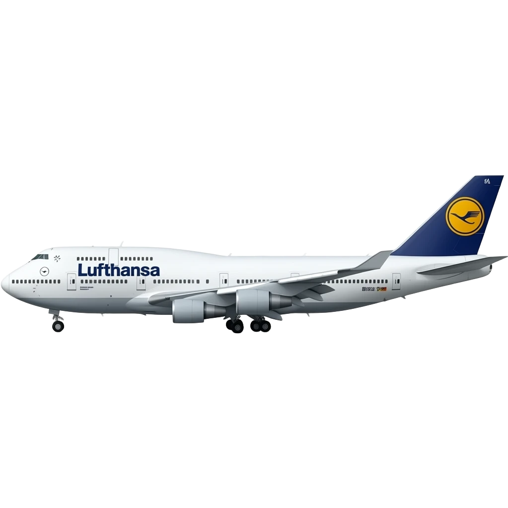 Lufthansa 747 emoji