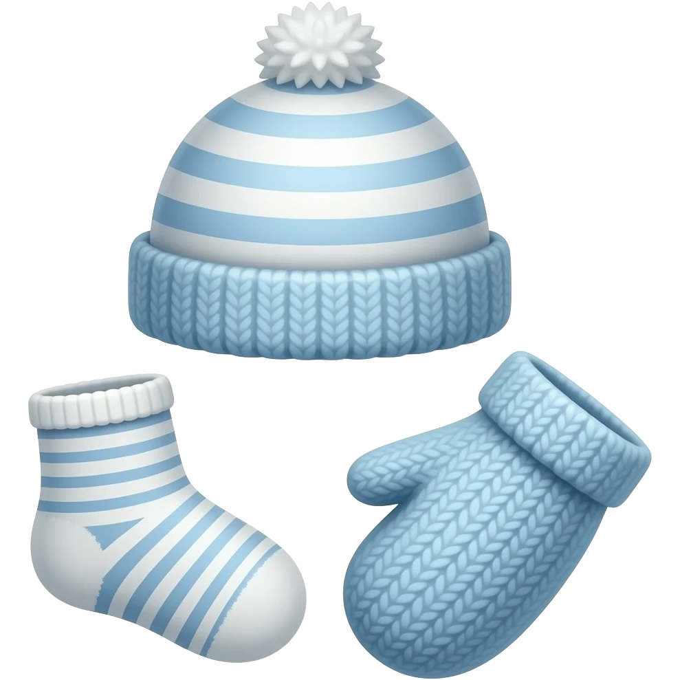 baby socks hat mittens emoji