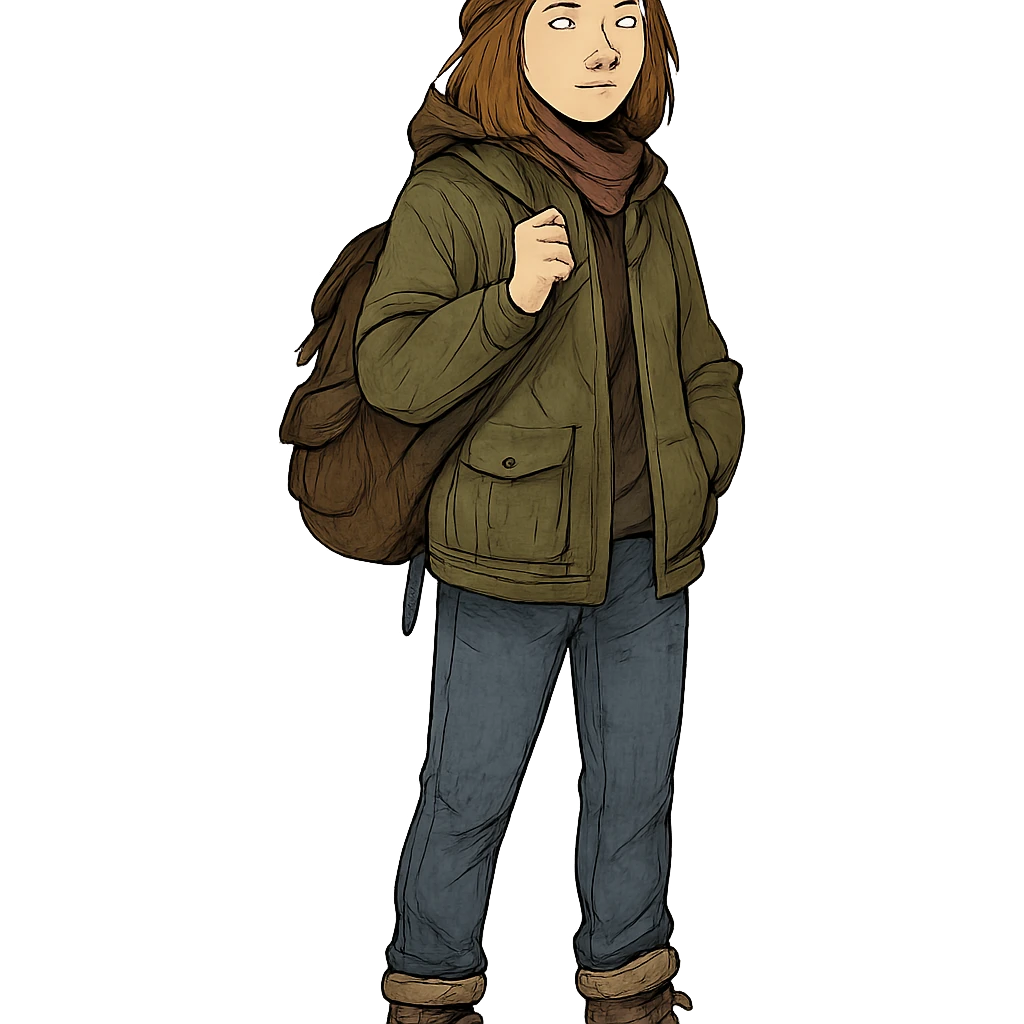 Extract the character from the background, including the clothes and accessories they are wearing, and place on a transparent background. Keep the original style and appearance exactly the same. emoji
