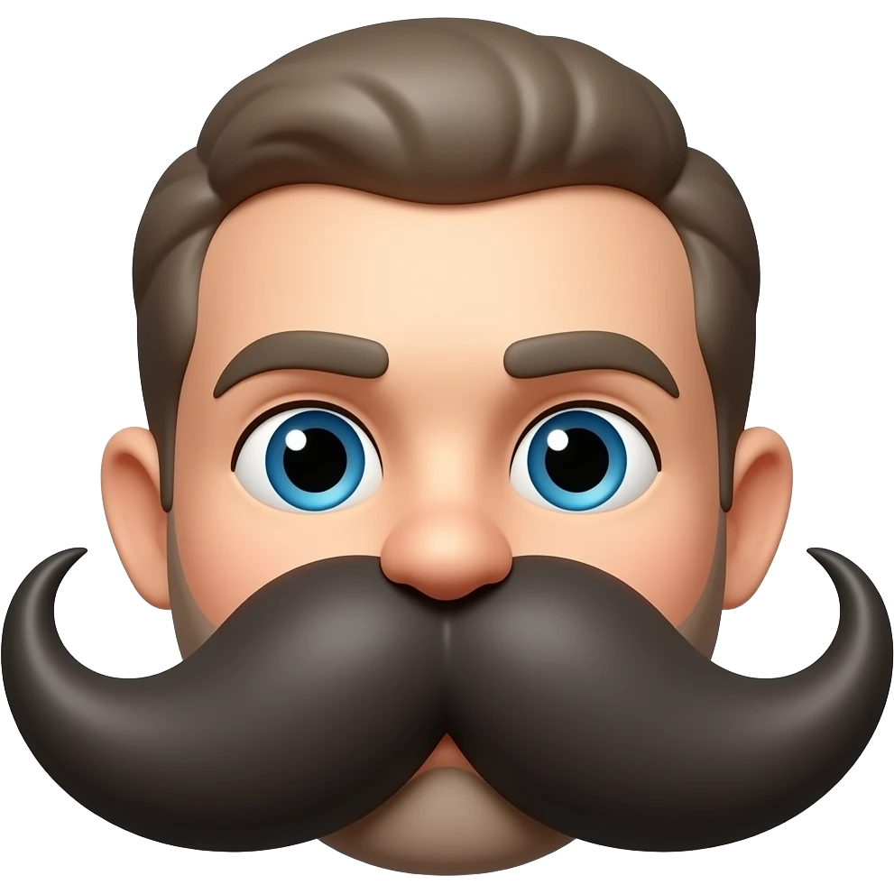 Hitlet avec sa petite moustache emoji