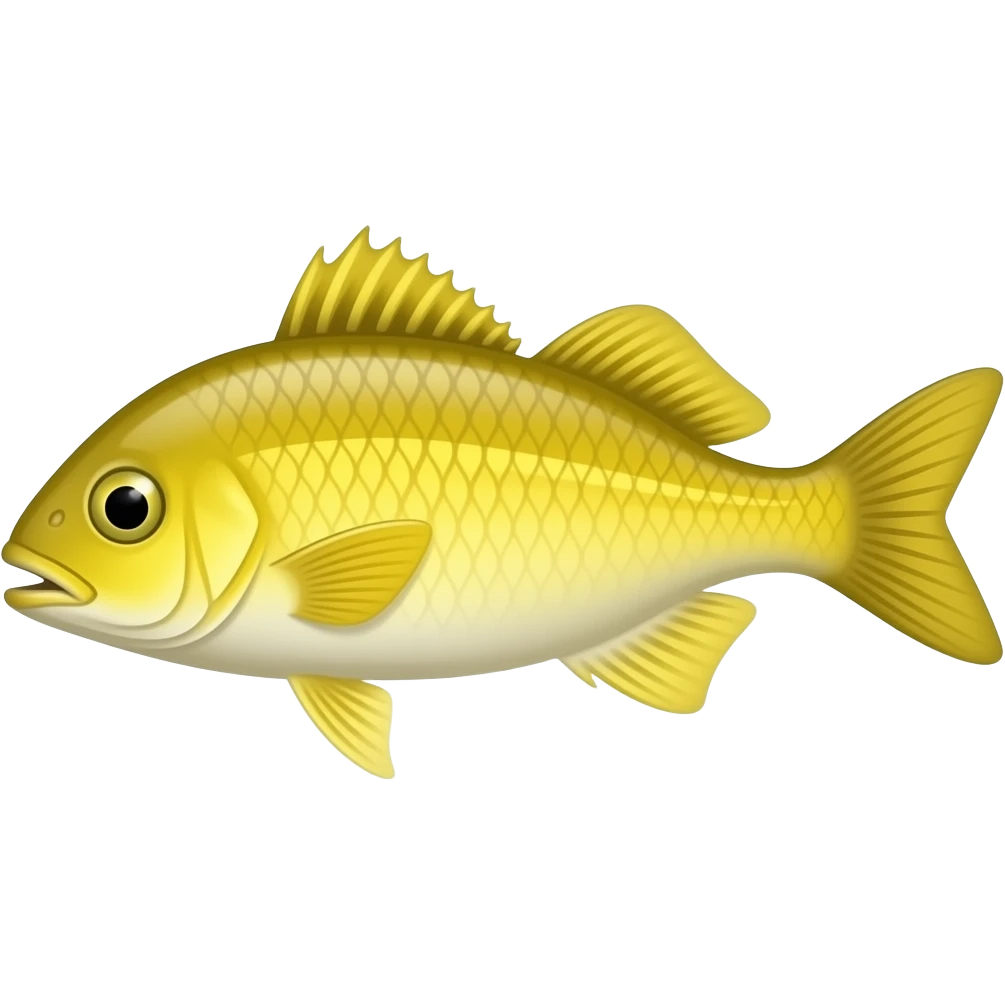 Long yellow fish emoji