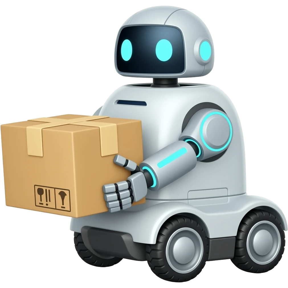 delivery robot emoji