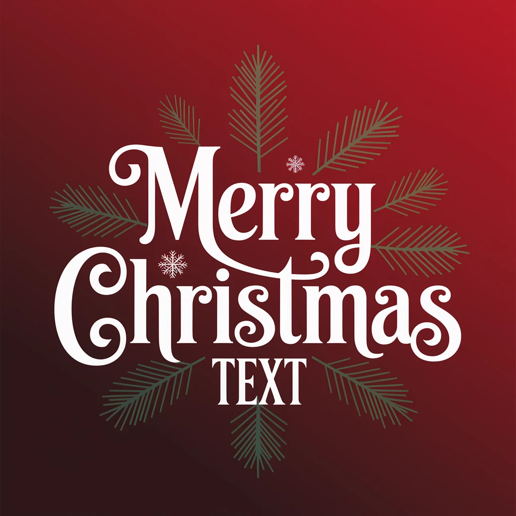 Merry christmas text, remove background emoji