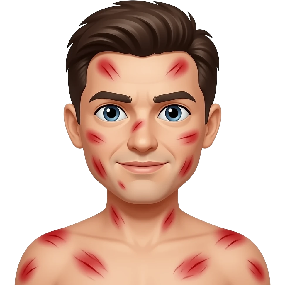 피부에 빨갛게 번짐 emoji