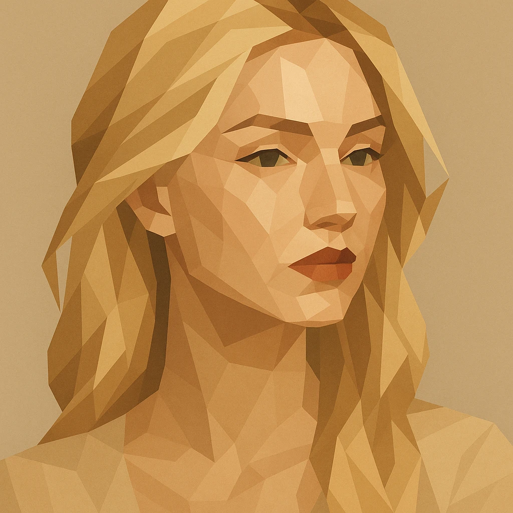 A beauty blonde woman emoji