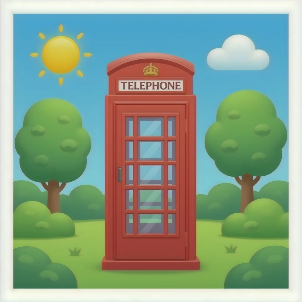 Phone booth emoji