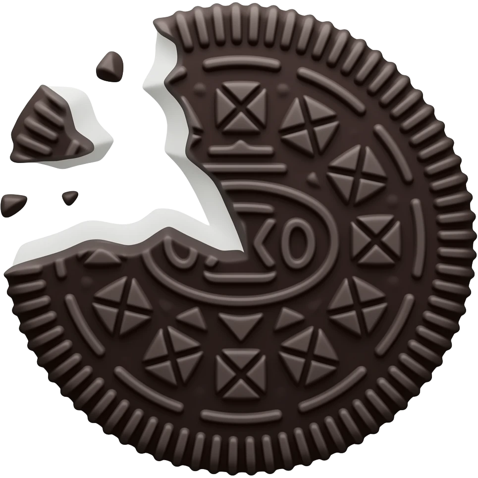 oreo crumble cookie emoji