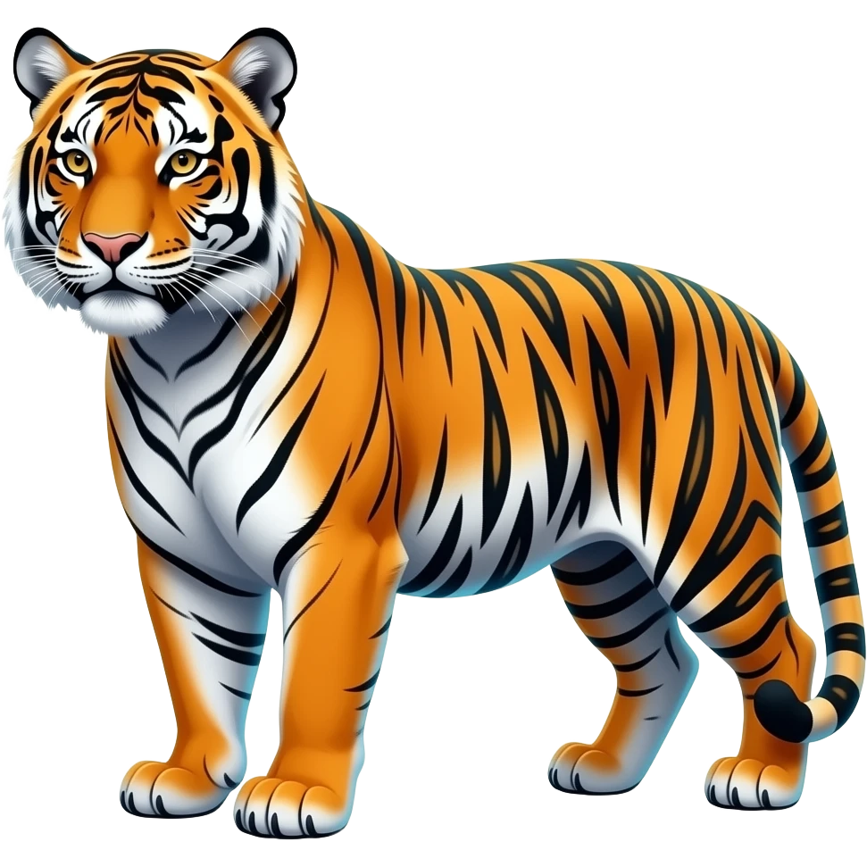 Tigre neon emoji