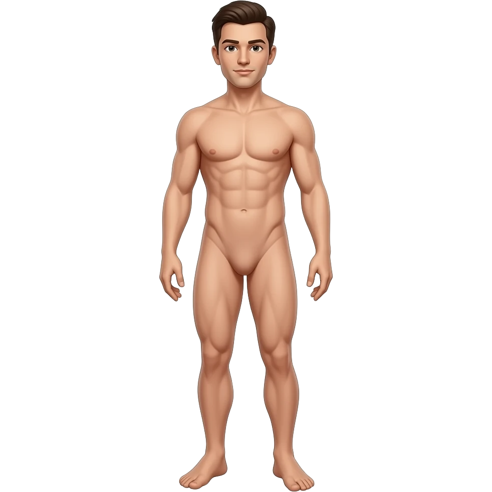 Un hombre desnudo cuerpo completo emoji