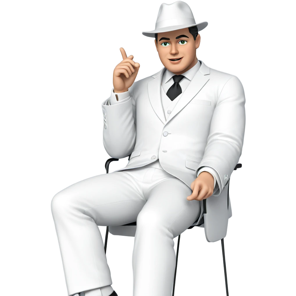 formal male in suit silhouette emoji