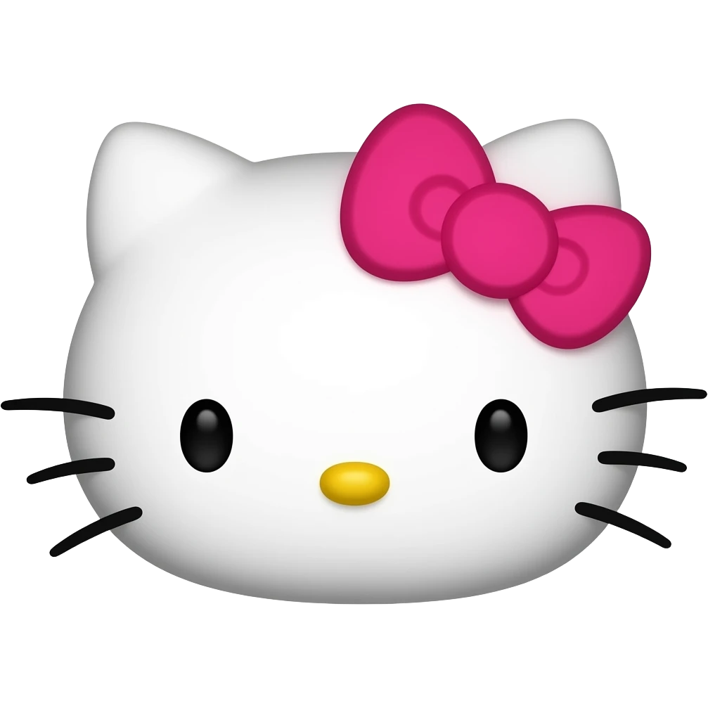 hello kitty face emoji