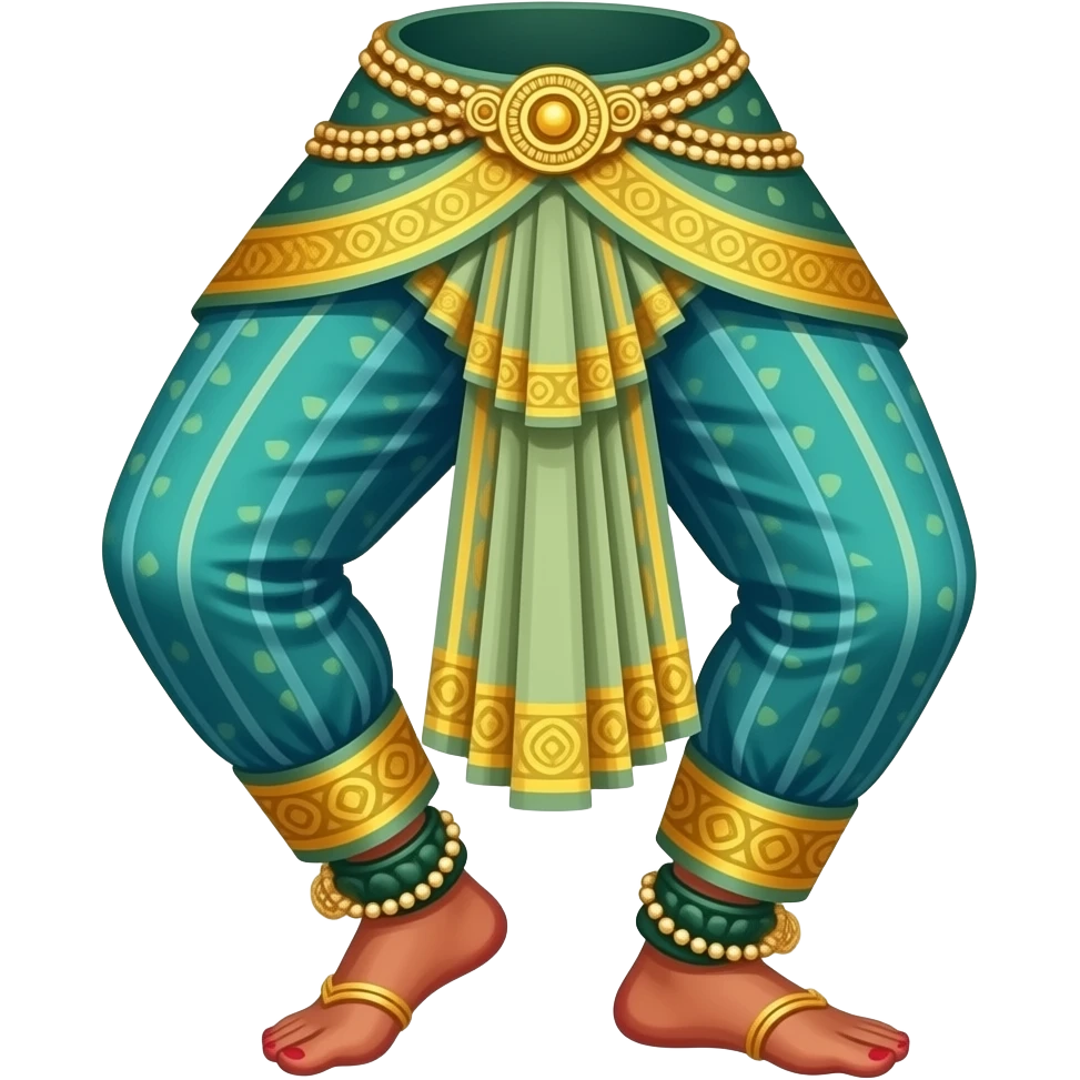 The ghungroos of leg  Bharatnatyam emoji