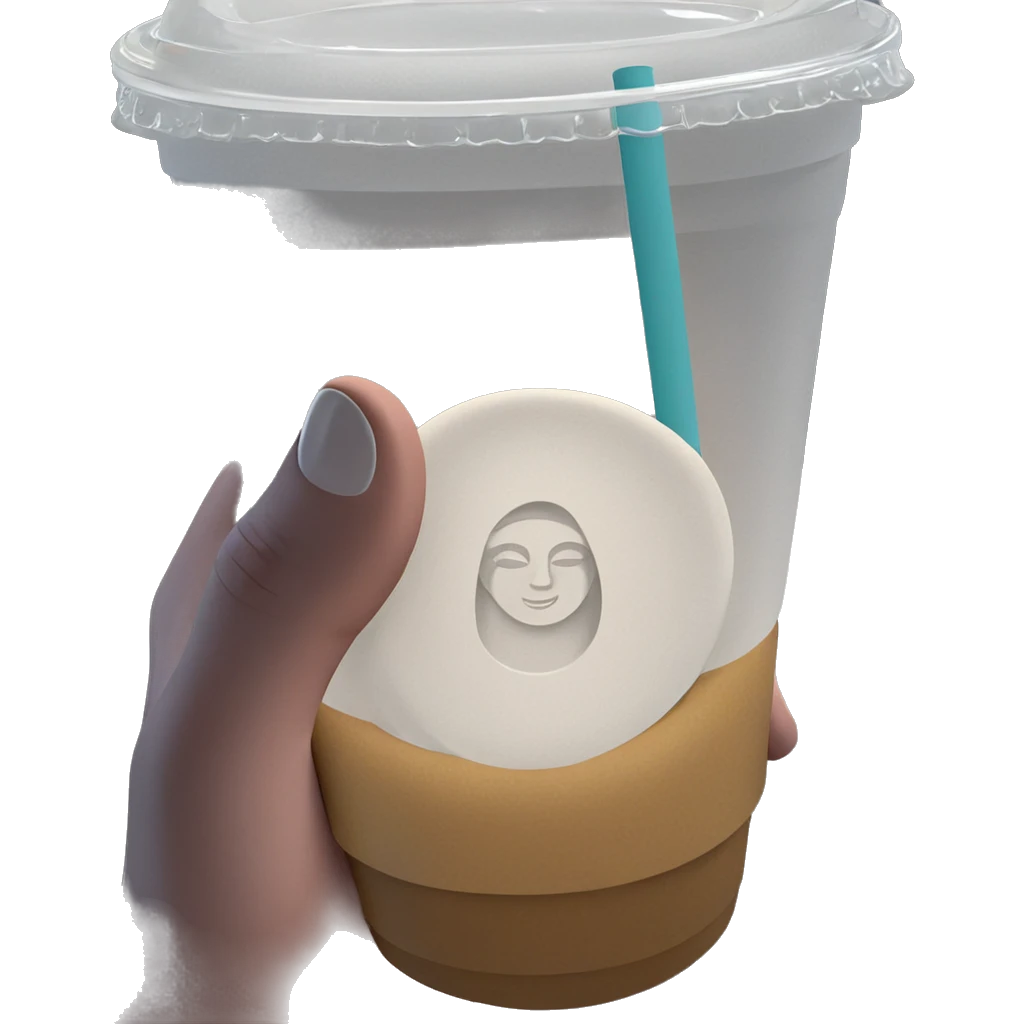 pov hands holding drink emoji