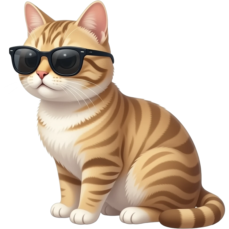 Cat wearing sunglasses emoji
