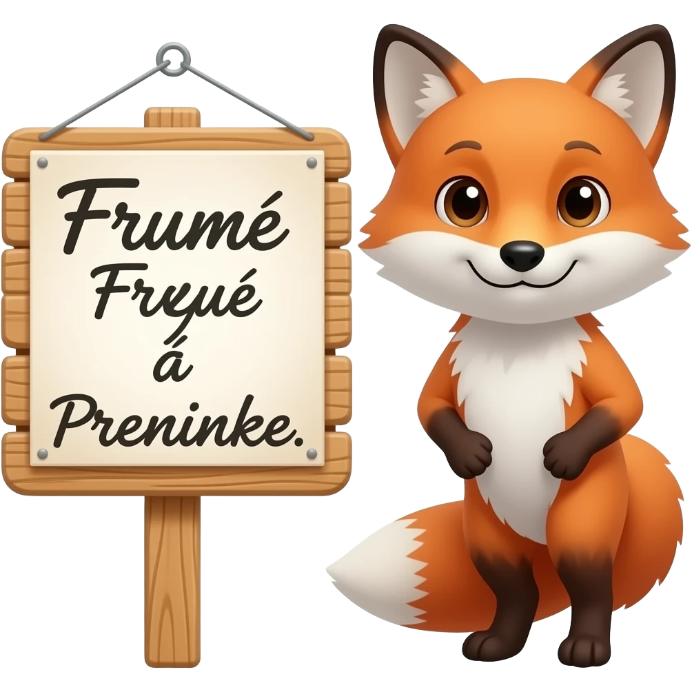 Fox, French Text emoji