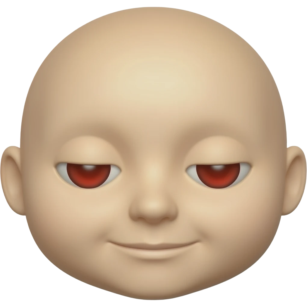 A sleepy face with red eyes emoji