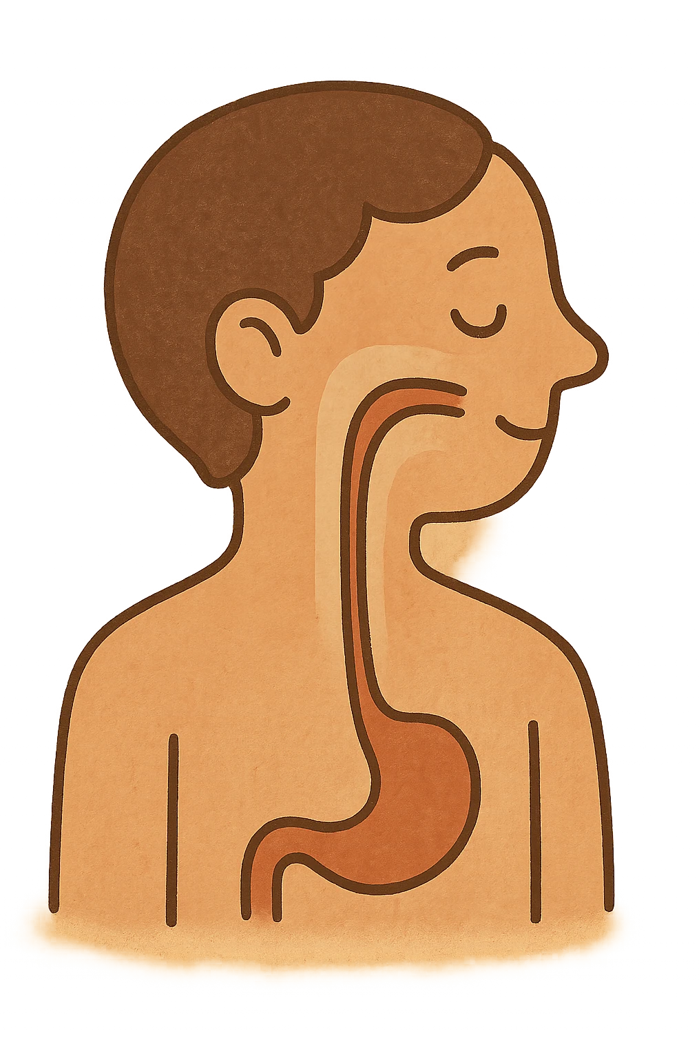 head with esophagus emoji