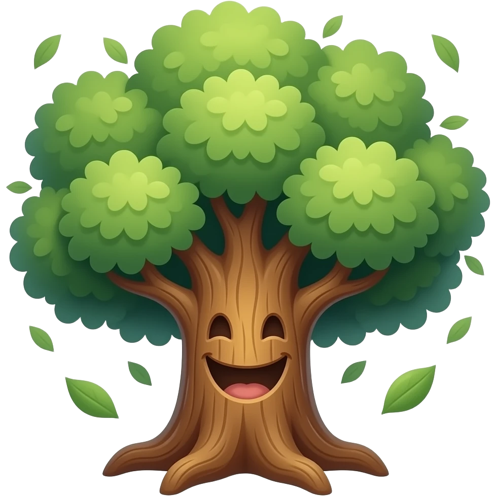 a laughing tree emoji