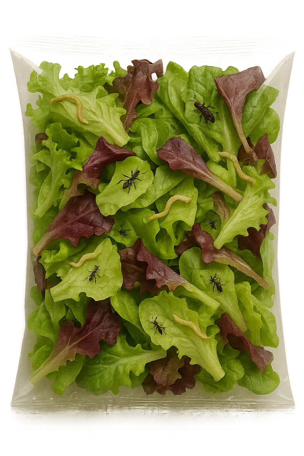 Insalata in busta ricca di parassiti emoji