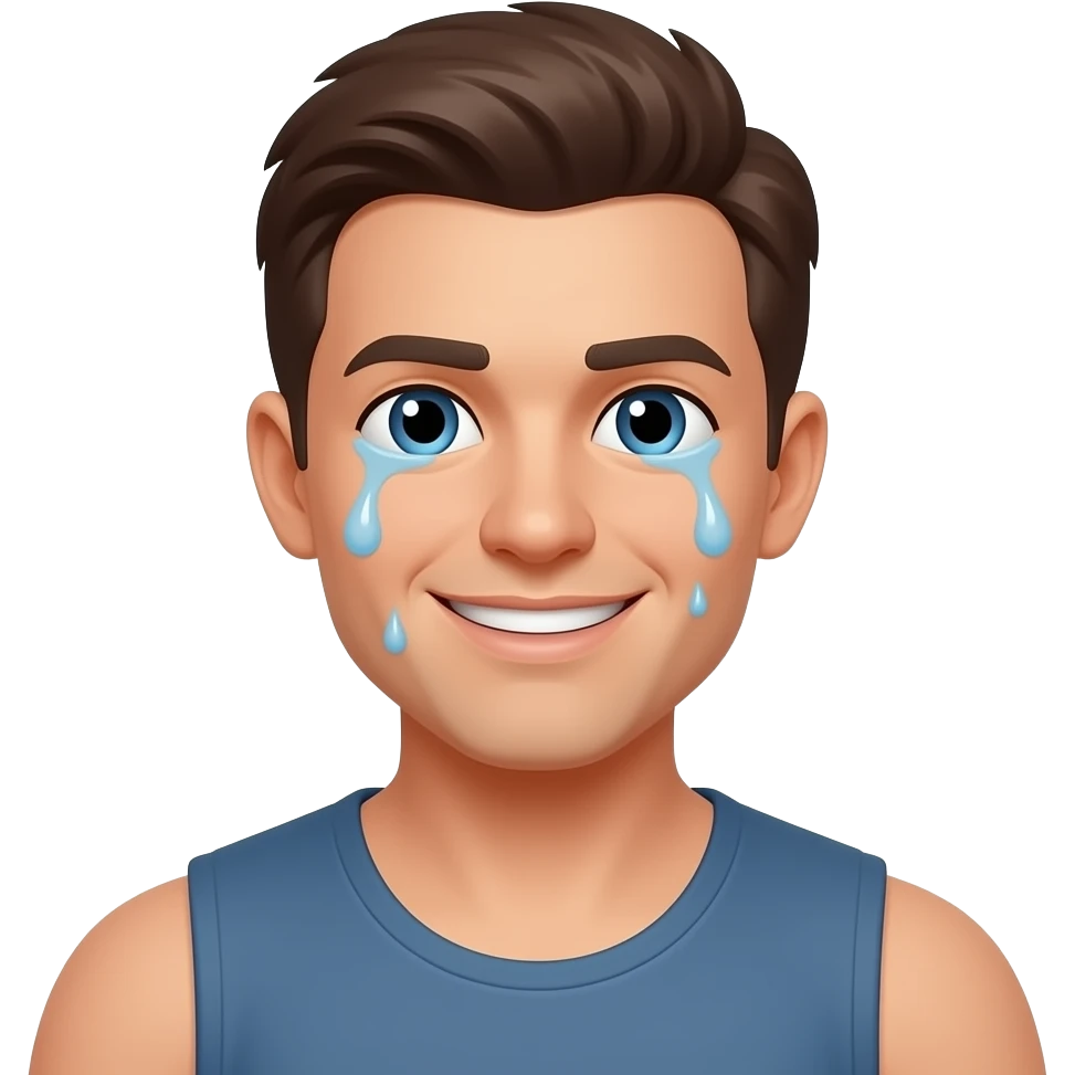 вспотел не улыбается emoji