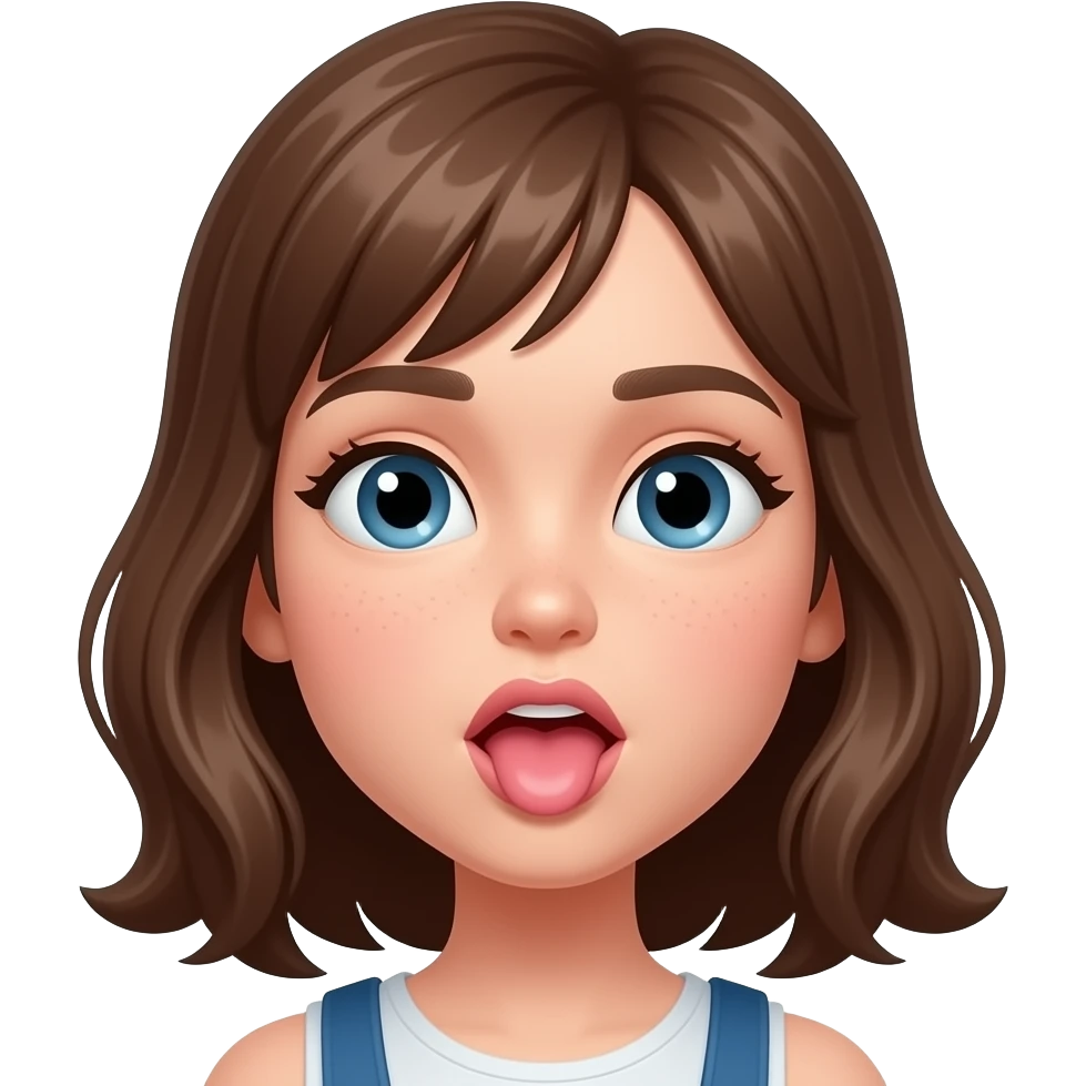 girl deep throat emoji