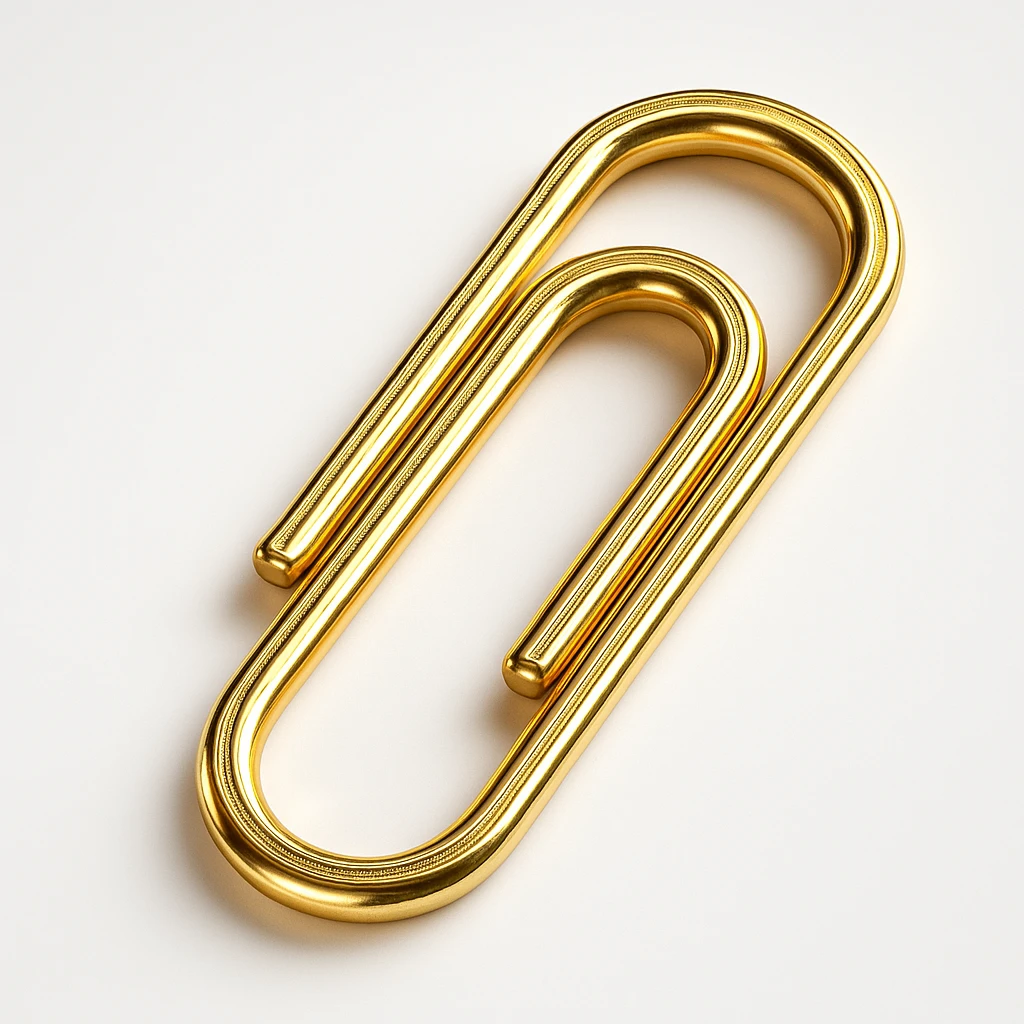 Paper clip emoji