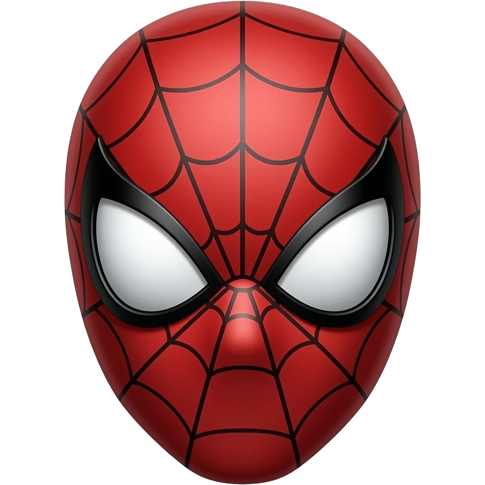 Make a full face spiderman mask that's covers full face emoji