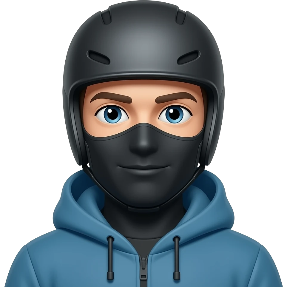 A guy with a ski mask on emoji