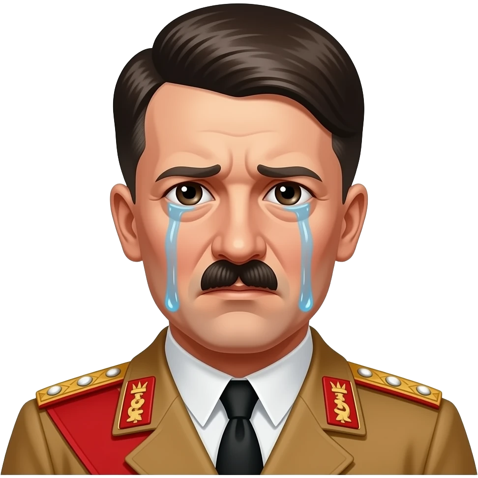 adolf hitler is crying because stalin defeated him emoji