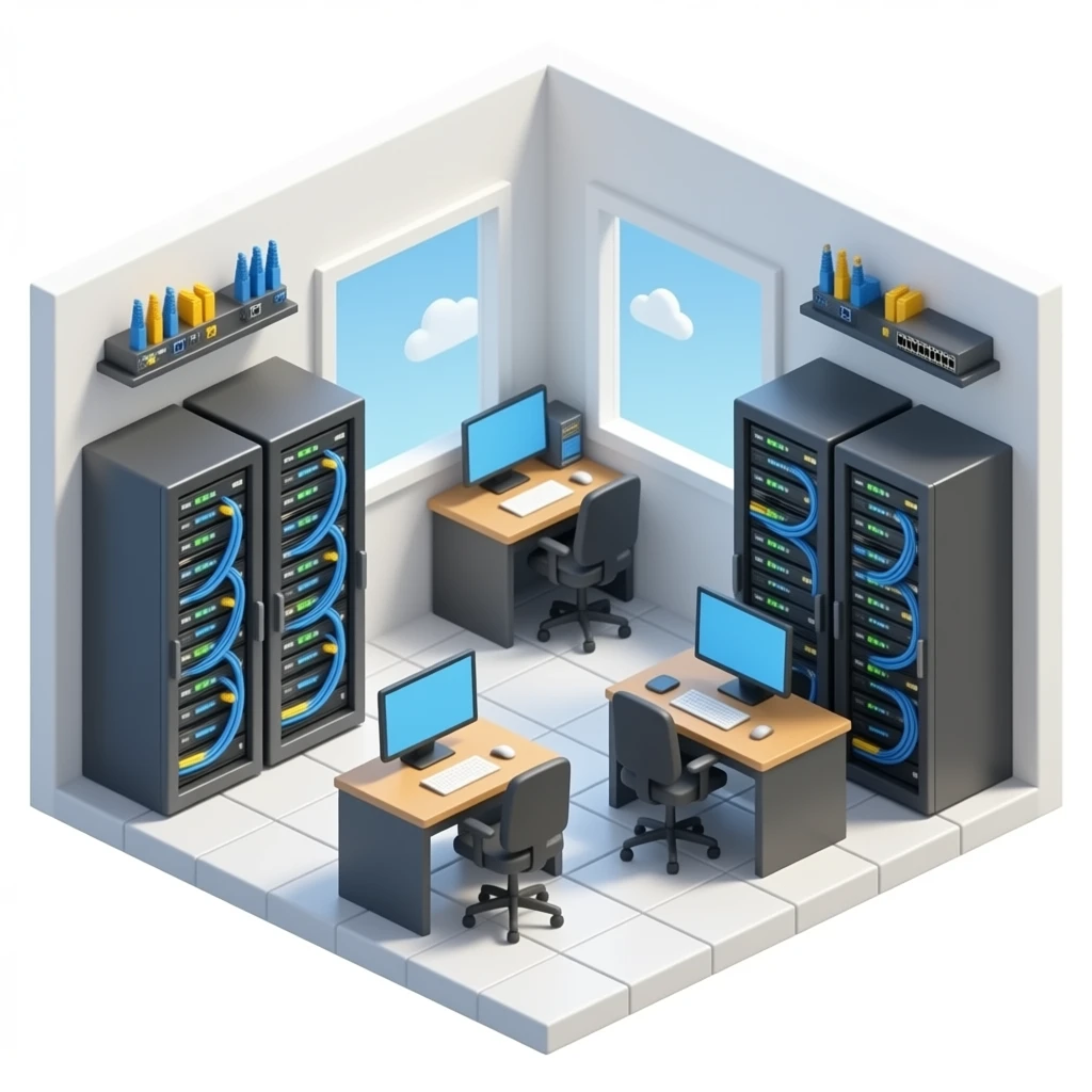 3d image of an IT and Telecom equipment business [no words] emoji