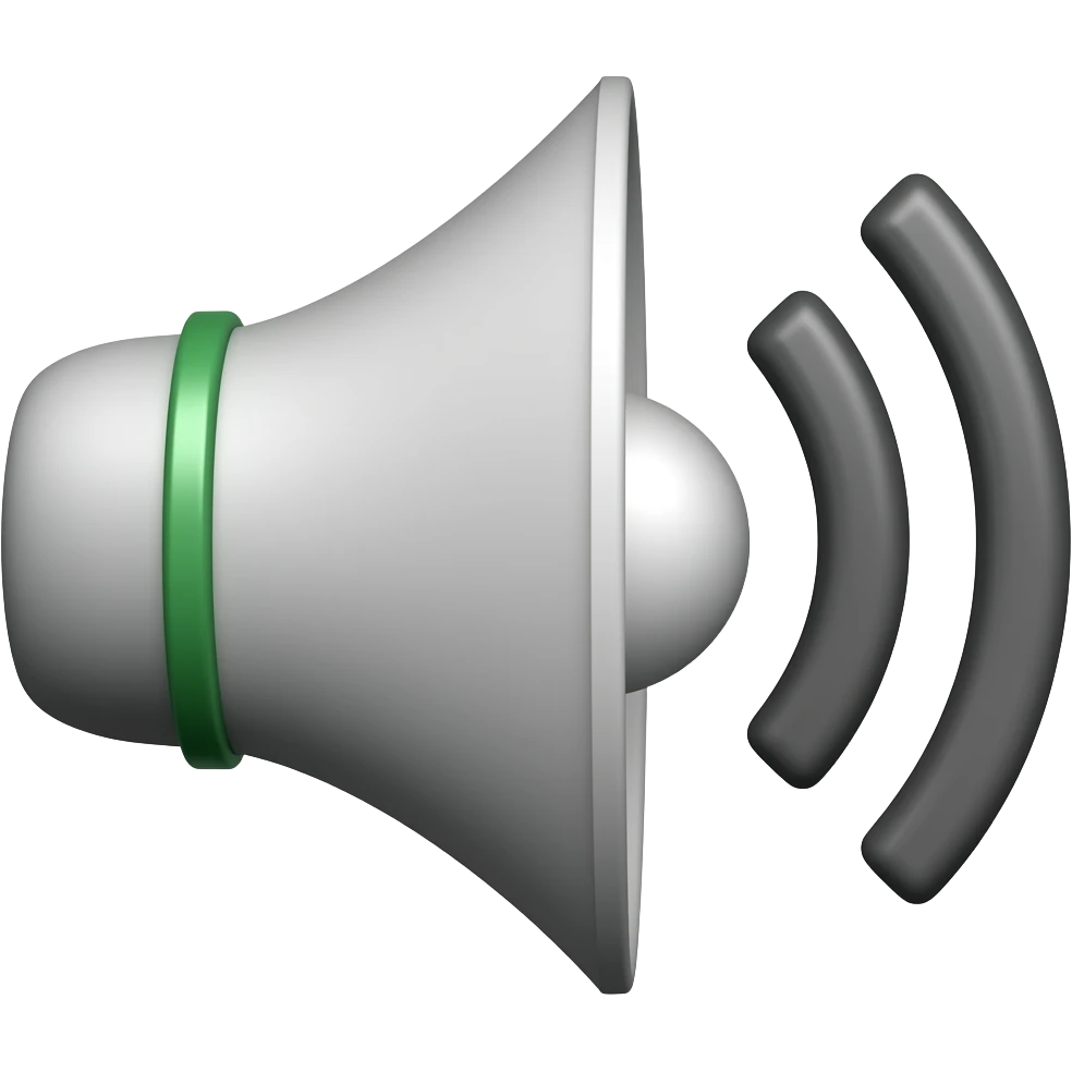 Speaker icon what represent marketing. emoji