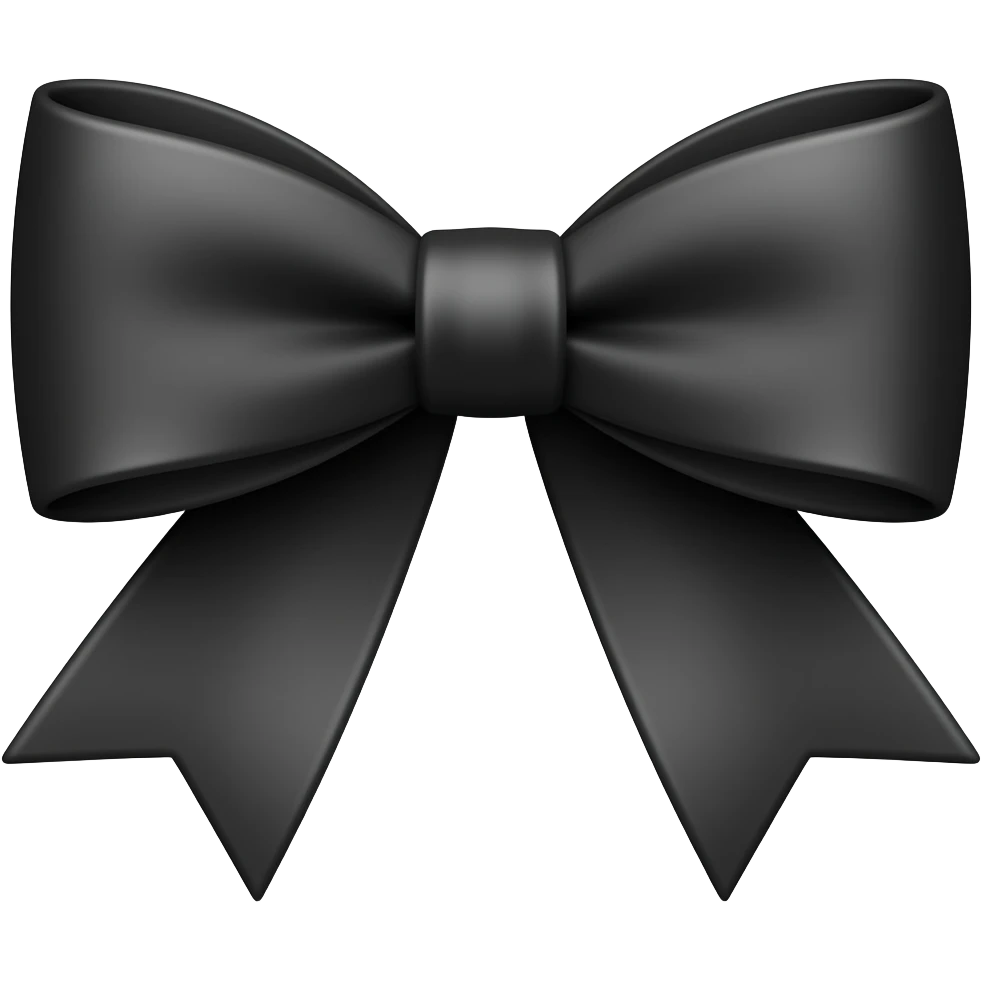 Black 🎀 emoji emoji