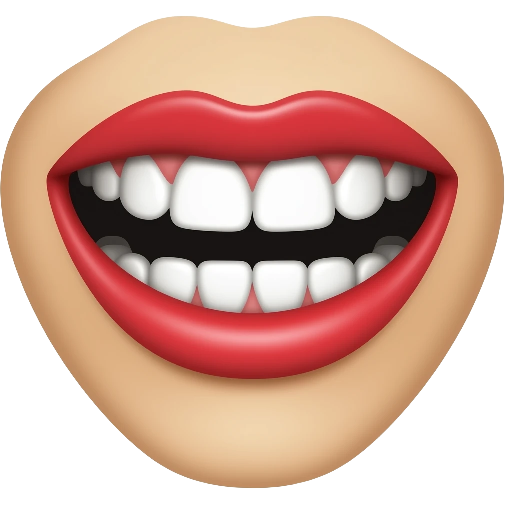 Black smile emoji