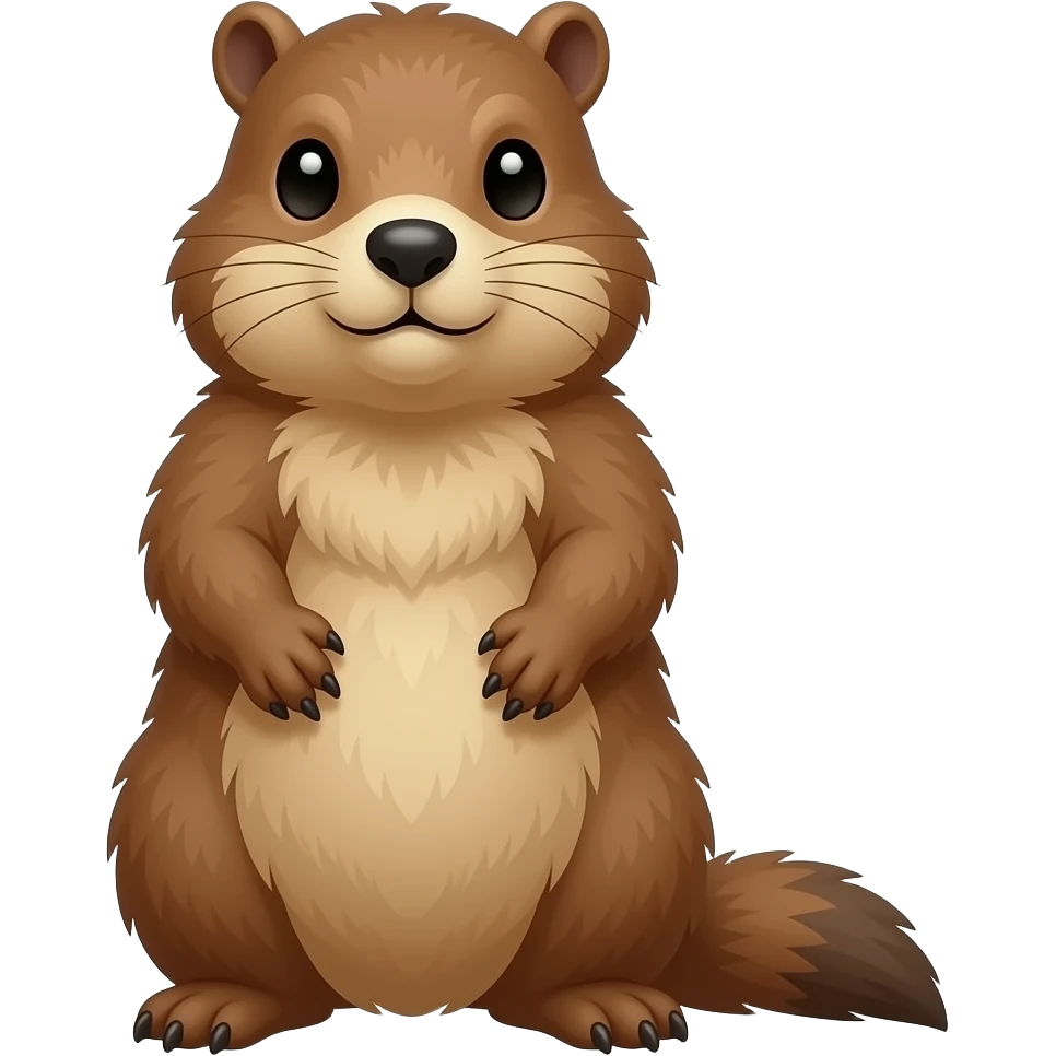 A groundhog emoji