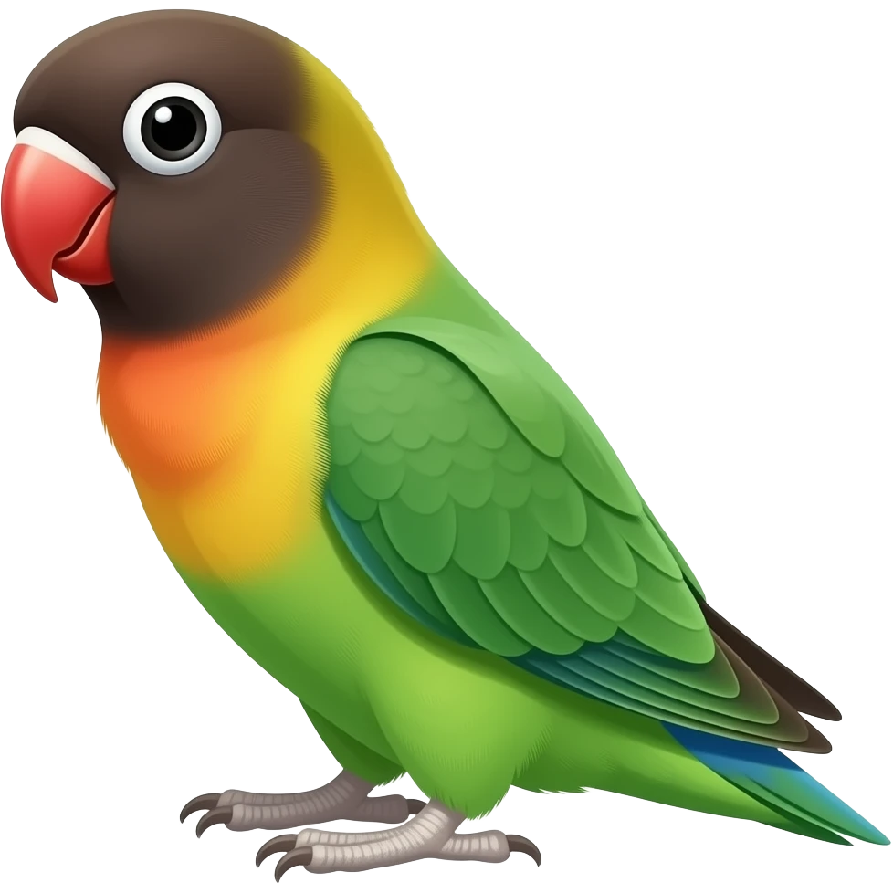 Fischer lovebird fish emoji emoji
