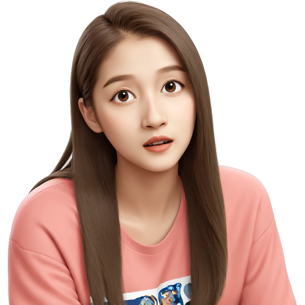 realistic portrait of girl emoji