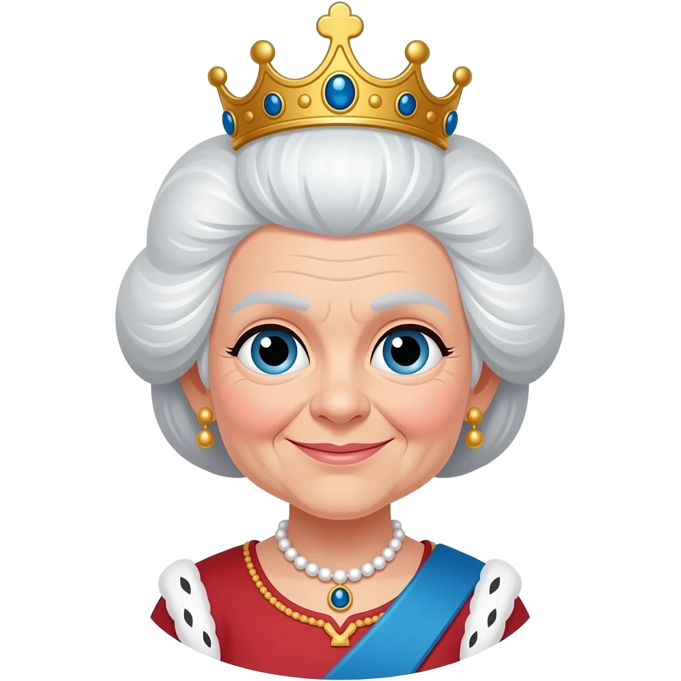 queen old with white hair emoji