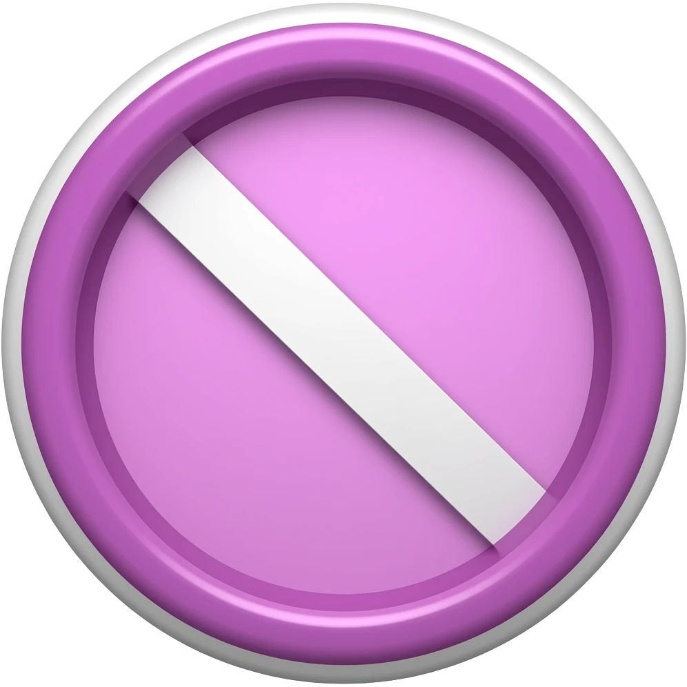 make me a purple no entry sign emoji