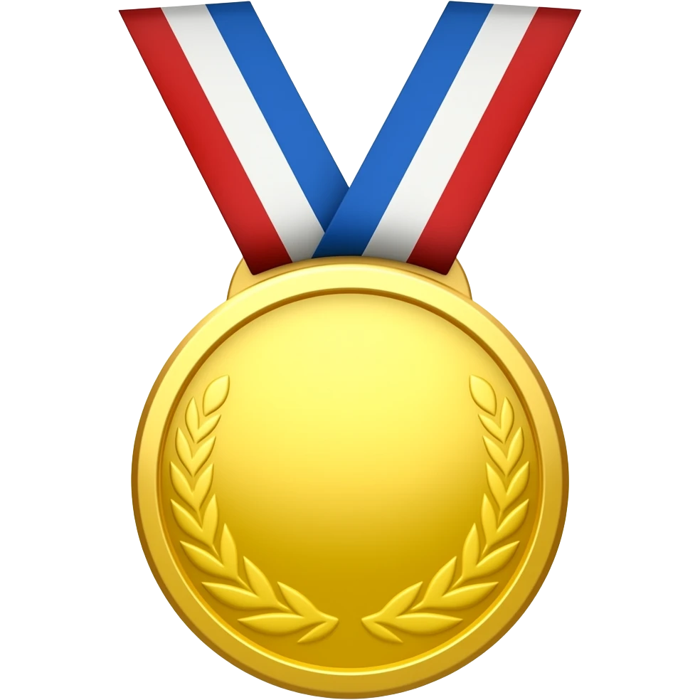 Medalha dourada 3 emoji