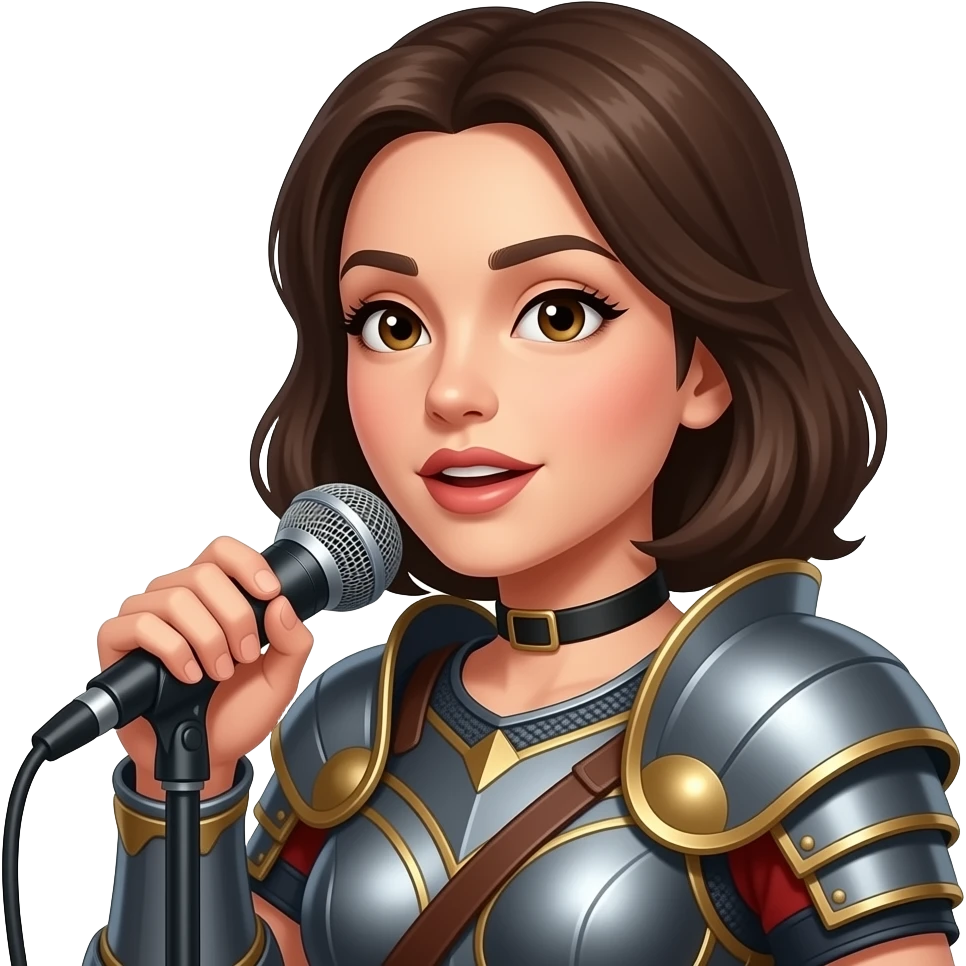 Melody. Cantado.   Nose. Es. Chica.  Porle. La. Armadura. De. Chon. Andromeda. Y. Las. Cardenas. Canta. Descer elbueno. Es. Hombre. Cantante emoji