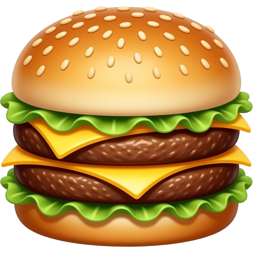 Double cheeseburger just cheese emoji