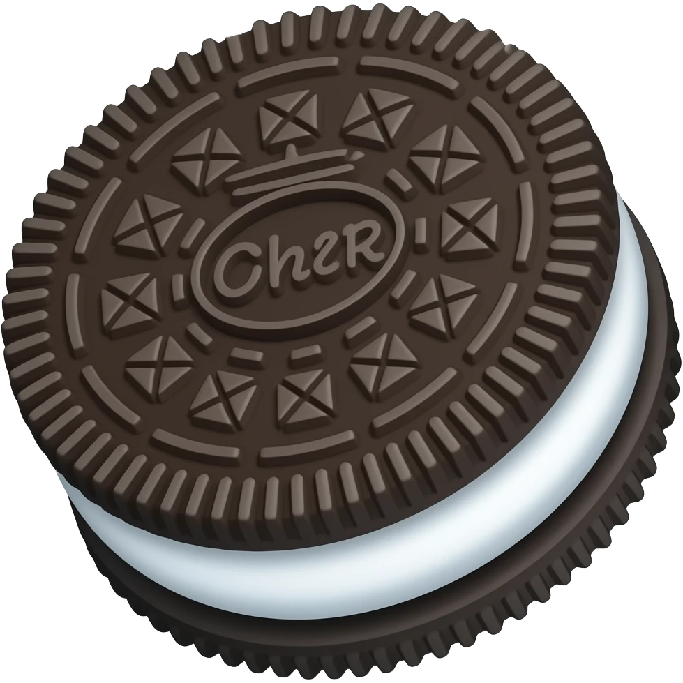 A Oreo with SUPER BIG CREAM emoji