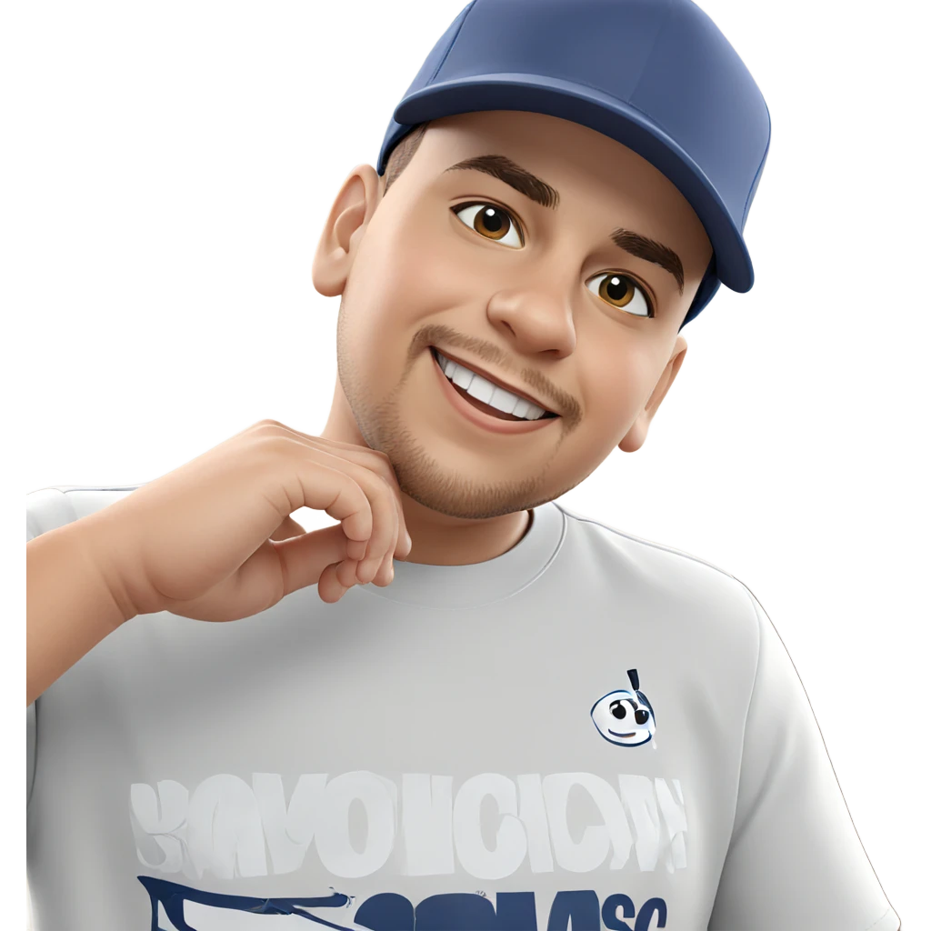 smiling boy in baseball cap emoji